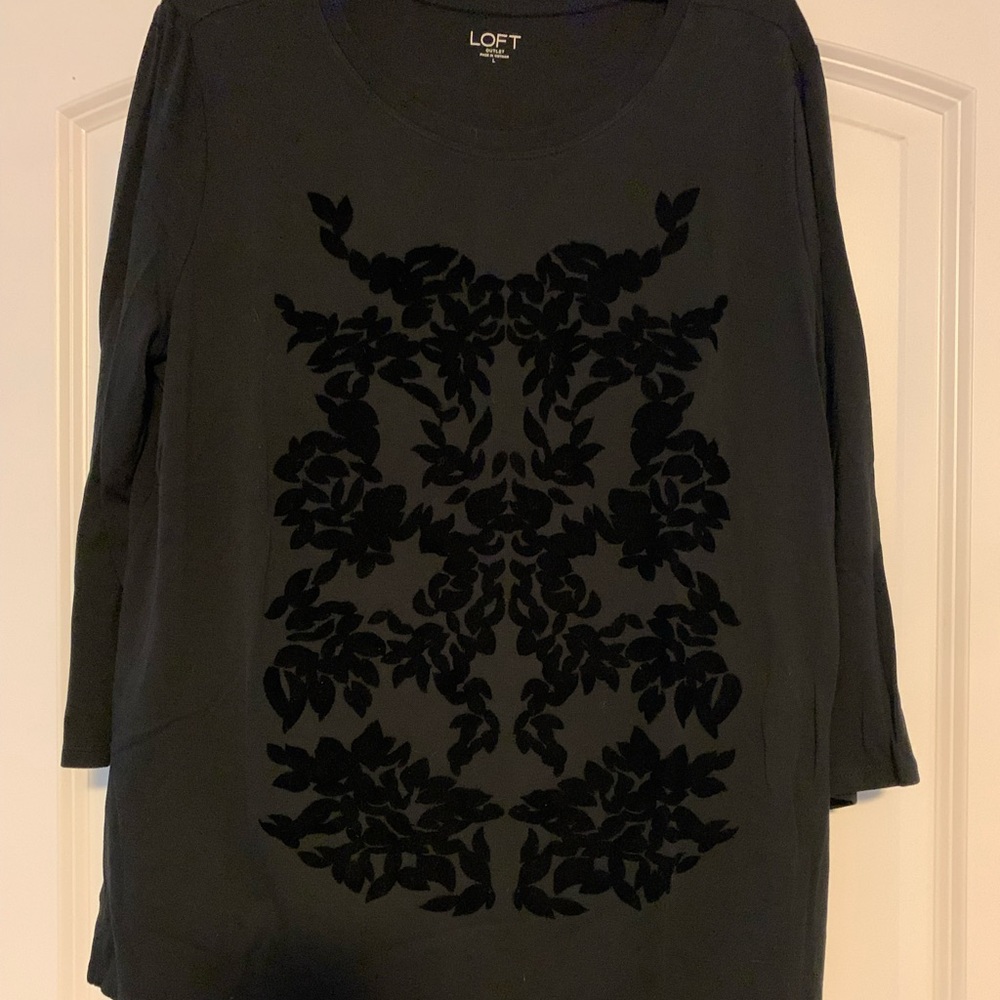 Damask print top